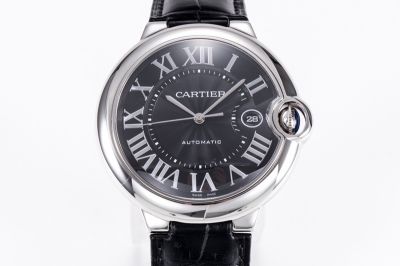 Ballon Bleu de Cartier with Black Dial Replica 42*13MM Black Dial Stainless Steel Watch